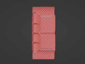 A sofa resembling a strawberry 3D Модель