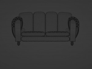 A sofa resembling a strawberry 3D Модель