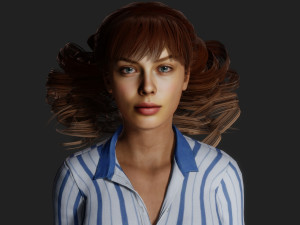 Woman with perfect facial features 3D 모델