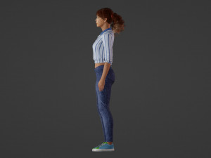 Woman with perfect facial features 3D Модель