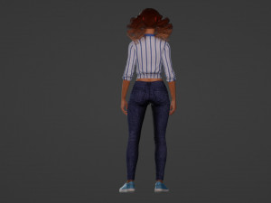 Woman with perfect facial features 3D Модель