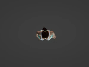 Chinese top model in swimsuit 3D Model