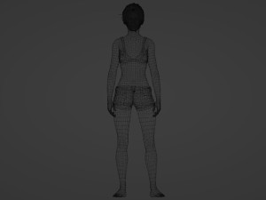 Chinese top model in swimsuit 3D 모델