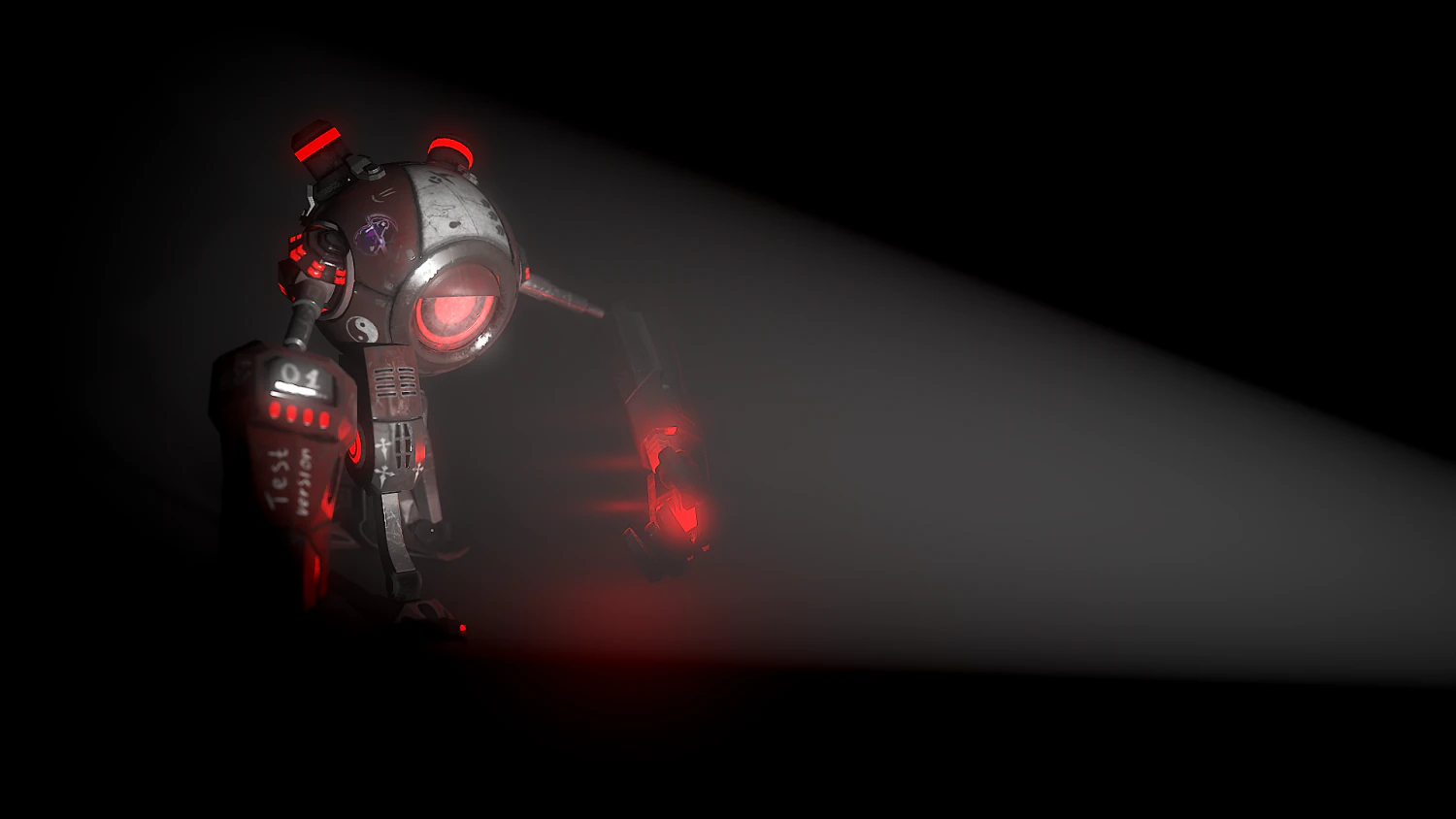 Prototype version of the robot assistant 3D Model .c4d .max .obj .3ds .fbx .stl .blend 