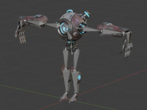 Prototype version of the robot assistant 3D Model