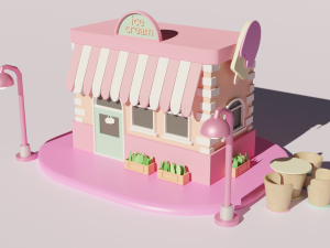 Ice cream 3D 模型