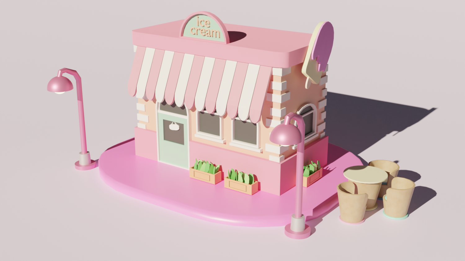 Ice cream Mochi making kit 3D model 3D printable