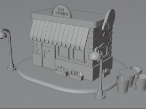 Ice cream 3Dモデル