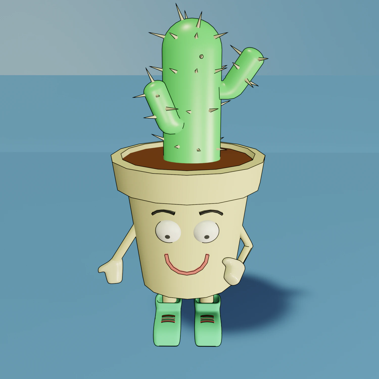 Flower pot 3D Model .c4d .max .obj .3ds .fbx .stl .blend 