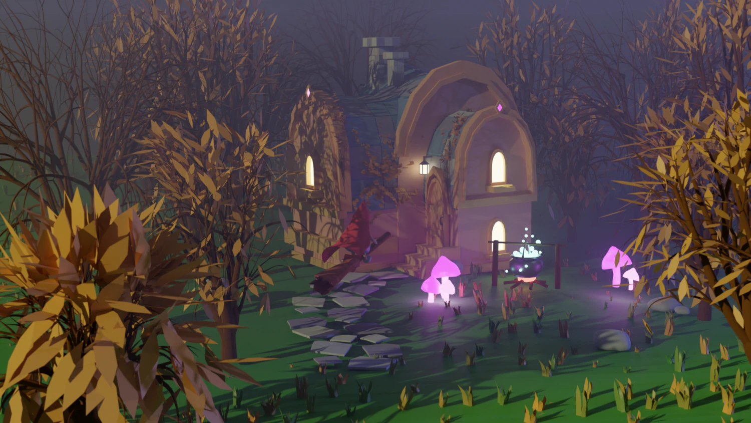 Witch 3D Model .c4d .max .obj .3ds .fbx .stl .blend 