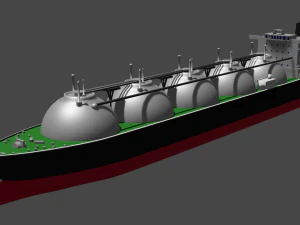 LNG Ship 3D Model