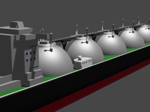 LNG Ship 3D Модель