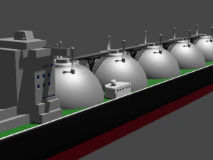 LNG Ship 3D Model