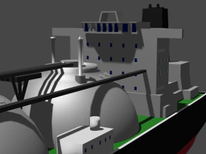 LNG Ship 3D Model