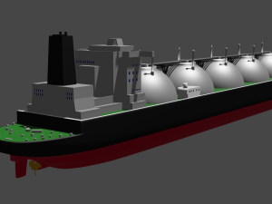 LNG Ship 3D Модель