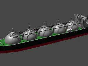LNG Ship 3D Model