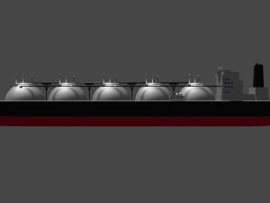 LNG Ship 3D Модель