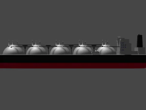 LNG Ship 3D Model