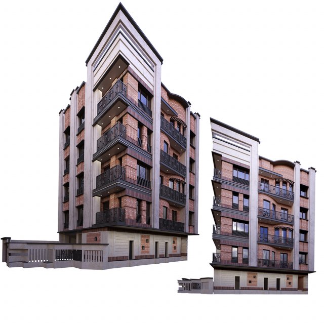 CURVE BUILDING Modèle 3D .c4d .max .obj .3ds .fbx .stl .blend