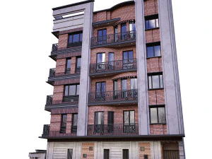 CURVE BUILDING 3D Model