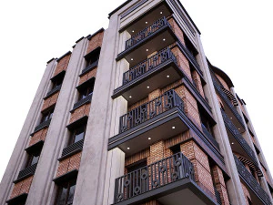 CURVE BUILDING 3D Model