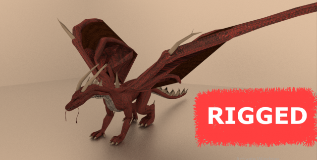 DRAGON 3Dモデル .c4d .max .obj .3ds .fbx .stl .blend 