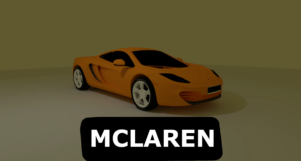 MCLAREN A1 3D Modell .c4d .max .obj .3ds .fbx .stl .blend 