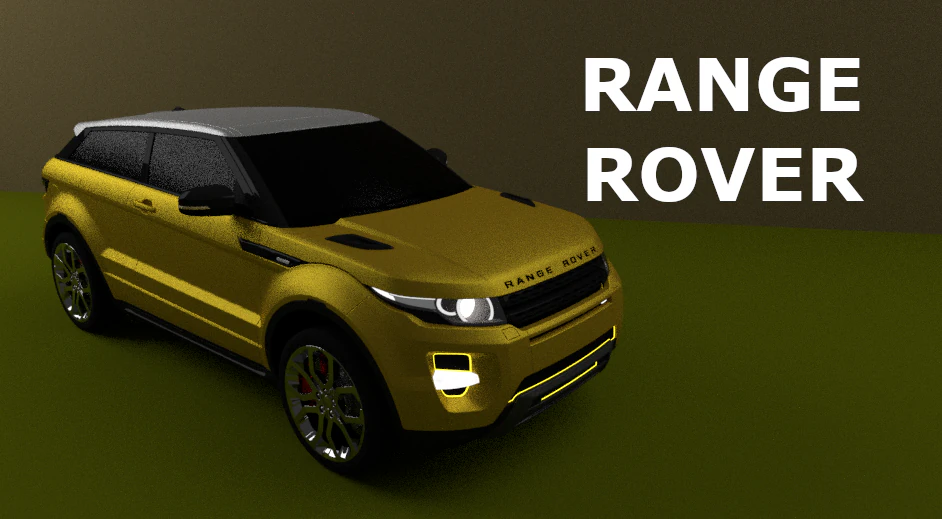 RANGE ROVER 3D Model .c4d .max .obj .3ds .fbx .stl .blend 