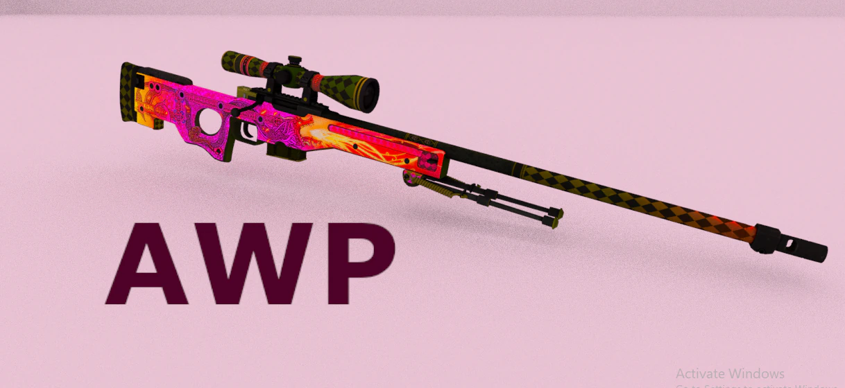 AWP Model 3D .c4d .max .obj .3ds .fbx .stl .blend 