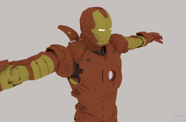 IRONMAN 3Dモデル .c4d .max .obj .3ds .fbx .stl .blend 
