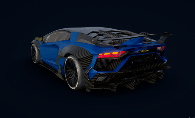 LAMBO AVENTADOR Modello 3D .c4d .max .obj .3ds .fbx .stl .blend 