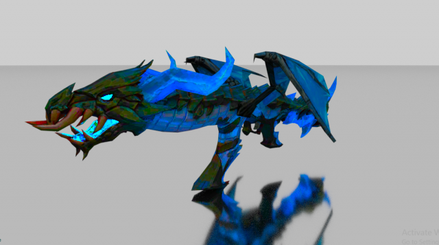 Dragon Ak47 Model 3D .c4d .max .obj .3ds .fbx .stl .blend 
