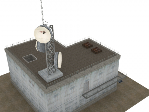 Radar Building Modello 3D