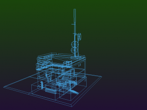 Radar Building Modello 3D