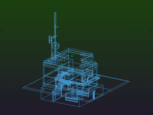 Radar Building Modello 3D