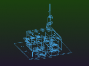 Radar Building Modello 3D