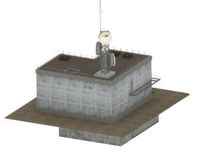 Radar Building Modello 3D