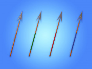 Lowpoly RPG weapons pack Model 3D