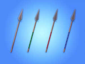 Lowpoly RPG weapons pack Model 3D