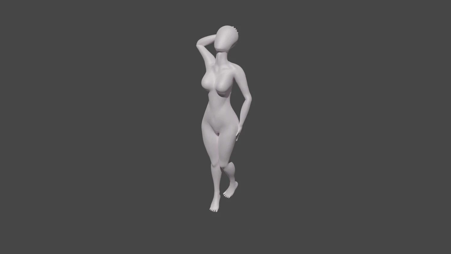Female Base Model 3D Model .c4d .max .obj .3ds .fbx .stl .blend 
