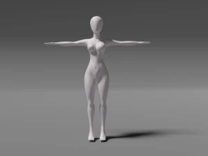 Female Base Model 3D Model