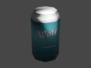 Low-Poly Soda Can 3D Model