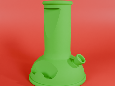 Bong-Shaped Phone Stand 3D Принт Модель