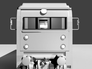 Train 3d for Game 3D Model