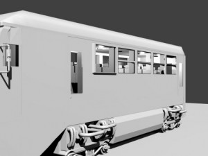 Train 3d for Game 3D Model