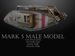 Mark 5 male lowpoly 3D 模型
