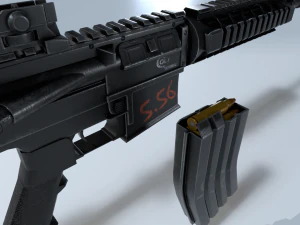 M4A1 lowpoly 3D Model