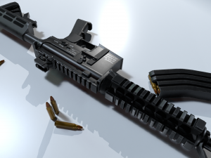 M4A1 lowpoly 3D Модель