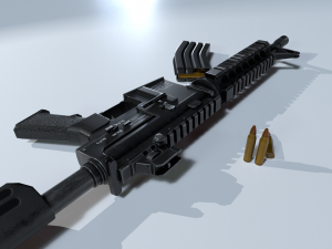 M4A1 lowpoly 3D Модель