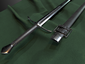 Bastard sword 3D Model